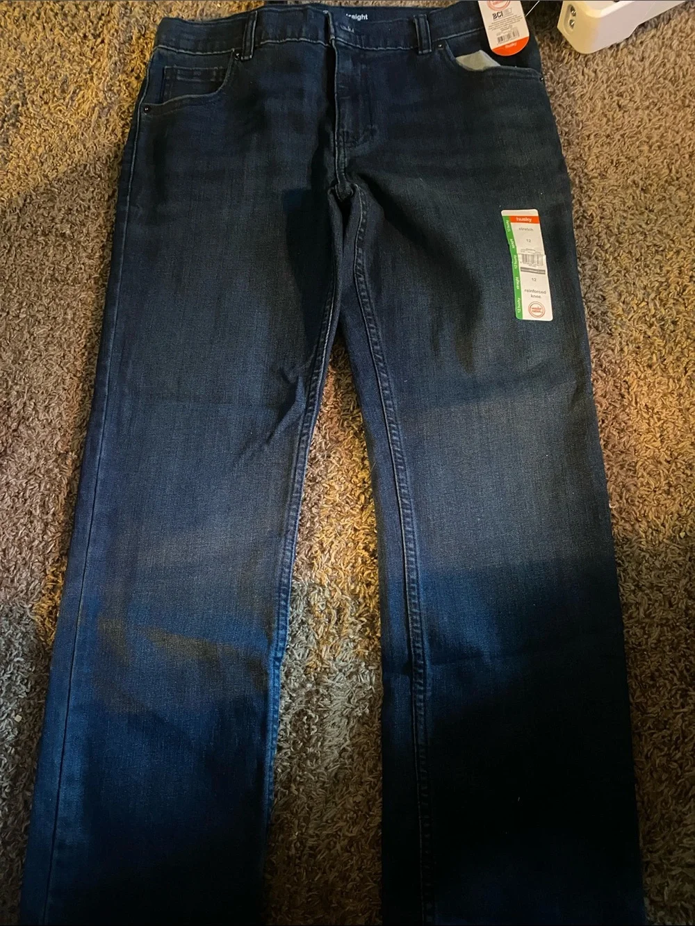 wonder nation Dark Blue Straight Jeans for Kids